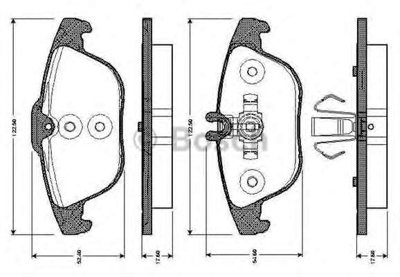 Комплект тормозных колодок, дисковый тормоз