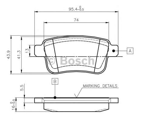 Комплект тормозных колодок, дисковый тормоз