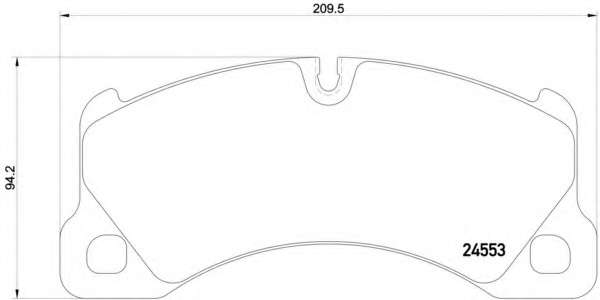 Колодки гальмівні дискові комплект; передн.