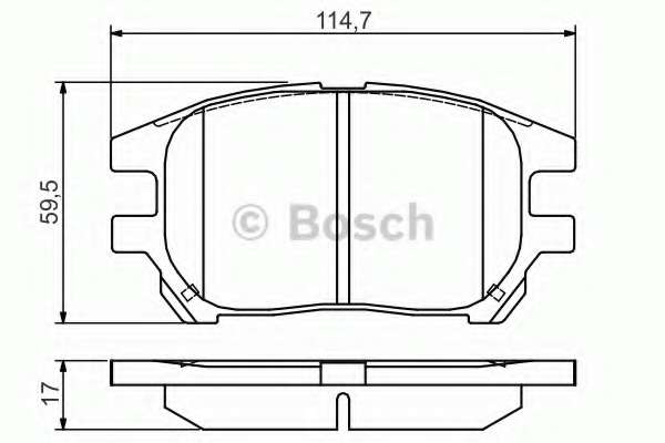 BOSCH гальмівні колодки передн Lexus RX  01-