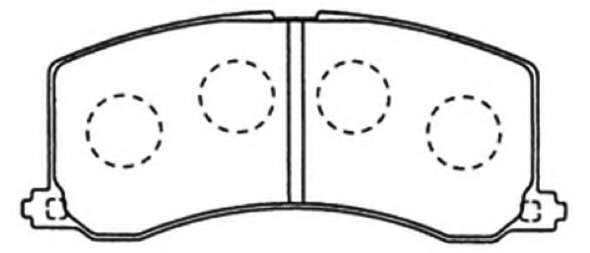 Комплект тормозных колодок, дисковый тормоз