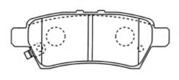 Комплект тормозных колодок, дисковый тормоз