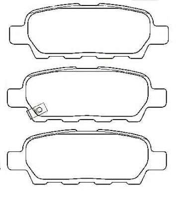 Комплект тормозных колодок, дисковый тормоз