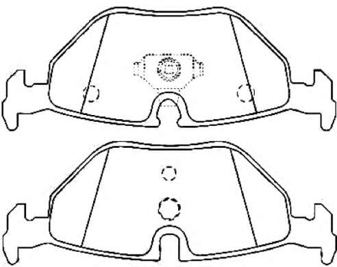 Комплект тормозных колодок, дисковый тормоз