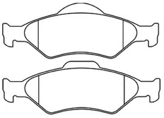 Комплект тормозных колодок, дисковый тормоз