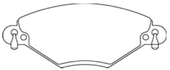 Комплект тормозных колодок, дисковый тормоз