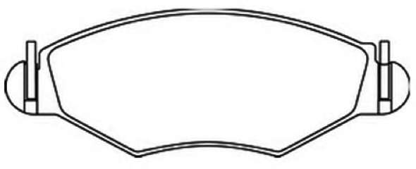 Комплект тормозных колодок, дисковый тормоз