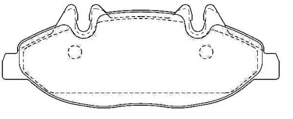 Комплект тормозных колодок, дисковый тормоз