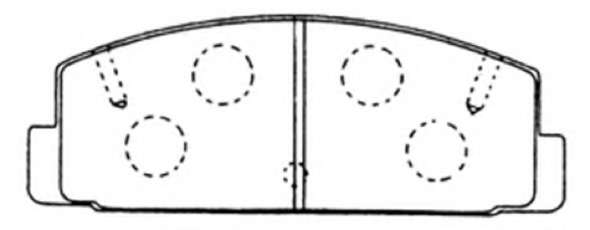 Комплект тормозных колодок, дисковый тормоз