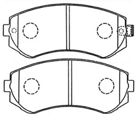 Комплект тормозных колодок, дисковый тормоз
