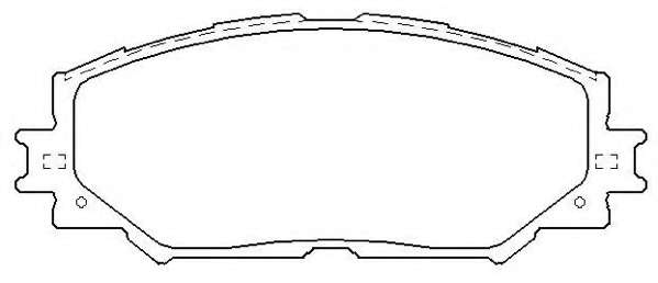 Комплект тормозных колодок, дисковый тормоз