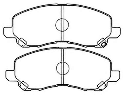 Комплект тормозных колодок, дисковый тормоз
