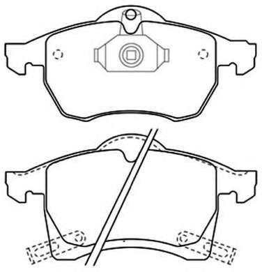 Комплект тормозных колодок, дисковый тормоз