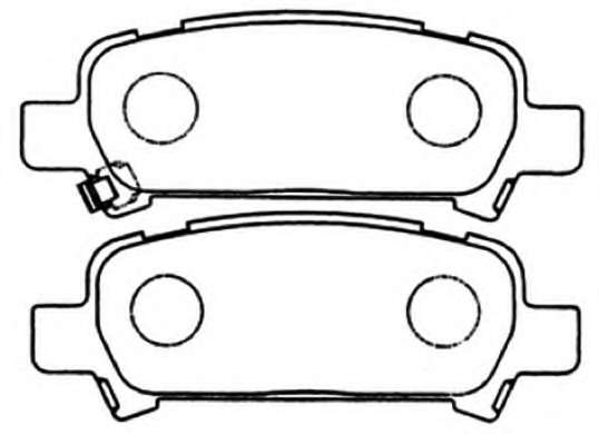 Комплект тормозных колодок, дисковый тормоз