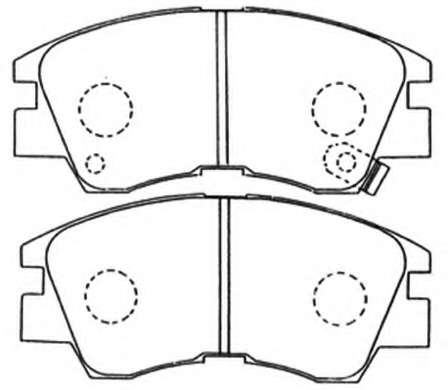 Комплект тормозных колодок, дисковый тормоз
