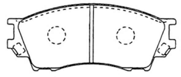 Комплект тормозных колодок, дисковый тормоз