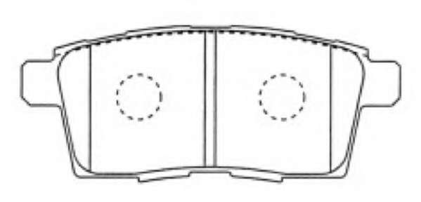 Комплект тормозных колодок, дисковый тормоз