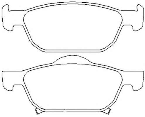 Комплект тормозных колодок, дисковый тормоз