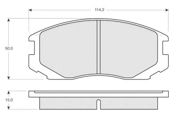 Комплект тормозных колодок, дисковый тормоз