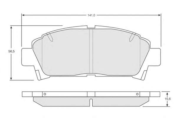 Комплект тормозных колодок, дисковый тормоз
