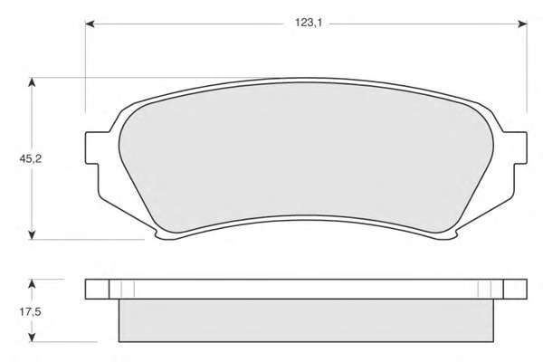 Комплект тормозных колодок, дисковый тормоз