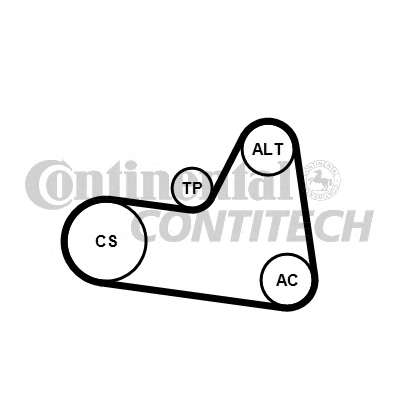 Комплект (ремінь+ролики)