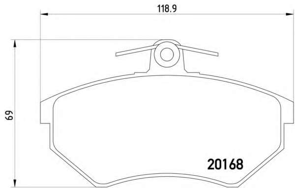 Комплект тормозных колодок, дисковый тормоз