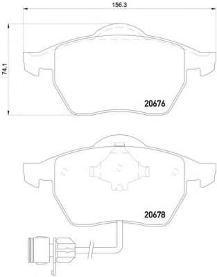 Комплект тормозных колодок, дисковый тормоз