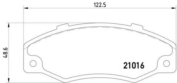 Комплект тормозных колодок, дисковый тормоз