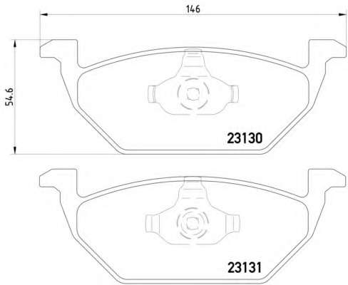 Комплект тормозных колодок, дисковый тормоз