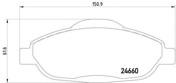 Комплект тормозных колодок, дисковый тормоз
