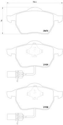Комплект тормозных колодок, дисковый тормоз