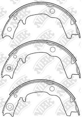 Комплект тормозных колодок, стояночная тормозная система