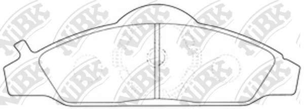 Комплект тормозных колодок, дисковый тормоз