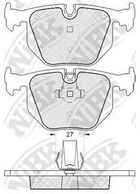 Комплект тормозных колодок, дисковый тормоз