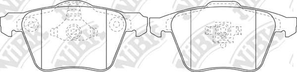 Комплект тормозных колодок, дисковый тормоз