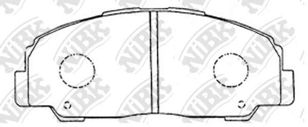 Комплект тормозных колодок, дисковый тормоз