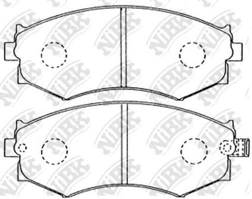Комплект тормозных колодок, дисковый тормоз