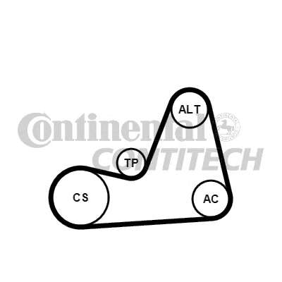 Комплект (ремінь+ролики)