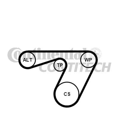 Комплект (ремінь+ролики)