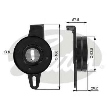 Натяжной ролик, поликлиновой  ремень