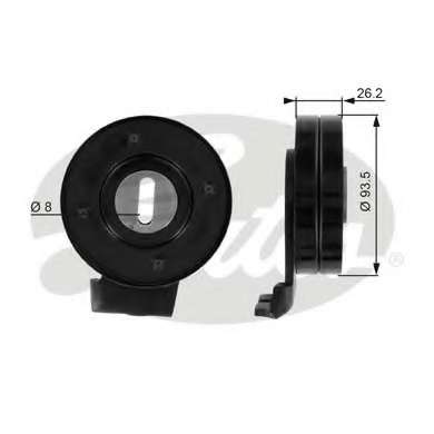 Натяжитель ремня, клиновой зубча