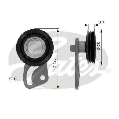 Натяжной ролик, поликлиновой  ремень
