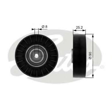 Паразитный / ведущий ролик, поликлиновой ремень