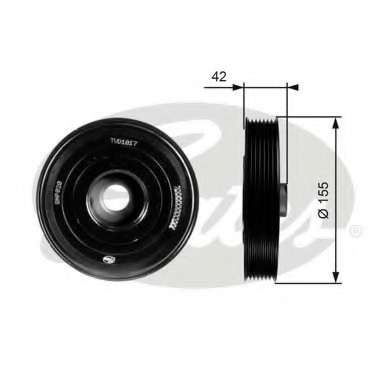 Ременный шкив, коленчатый вал