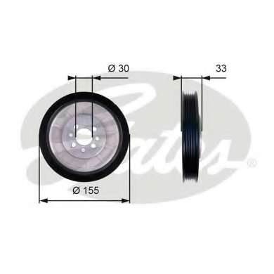 Ременный шкив, коленчатый вал