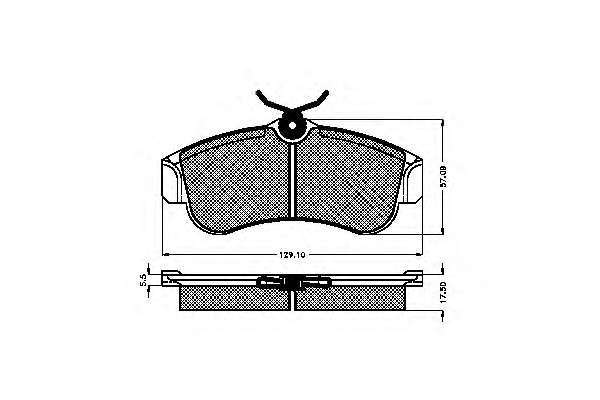 Комплект тормозных колодок, дисковый тормоз