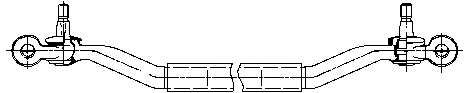 Поперечная рулевая тяга