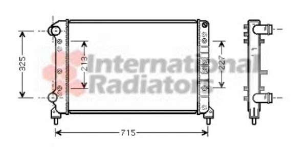 Радиатор охлаждения Fiat Doblo 01-