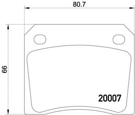 Комплект тормозных колодок, дисковый тормоз